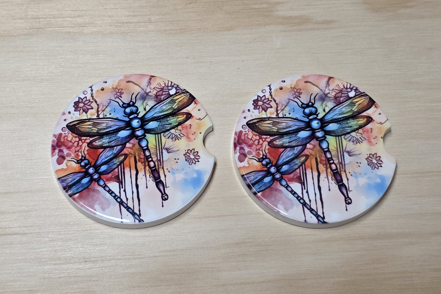 Car Coasters - Watercolor Wings