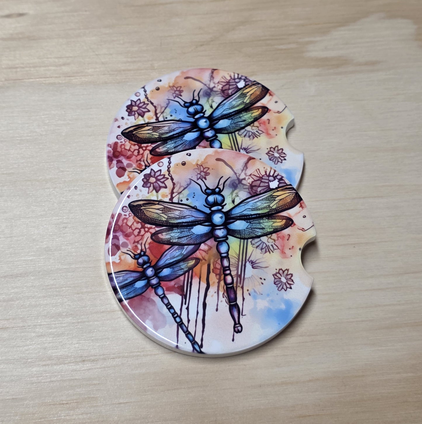 Car Coasters - Watercolor Wings