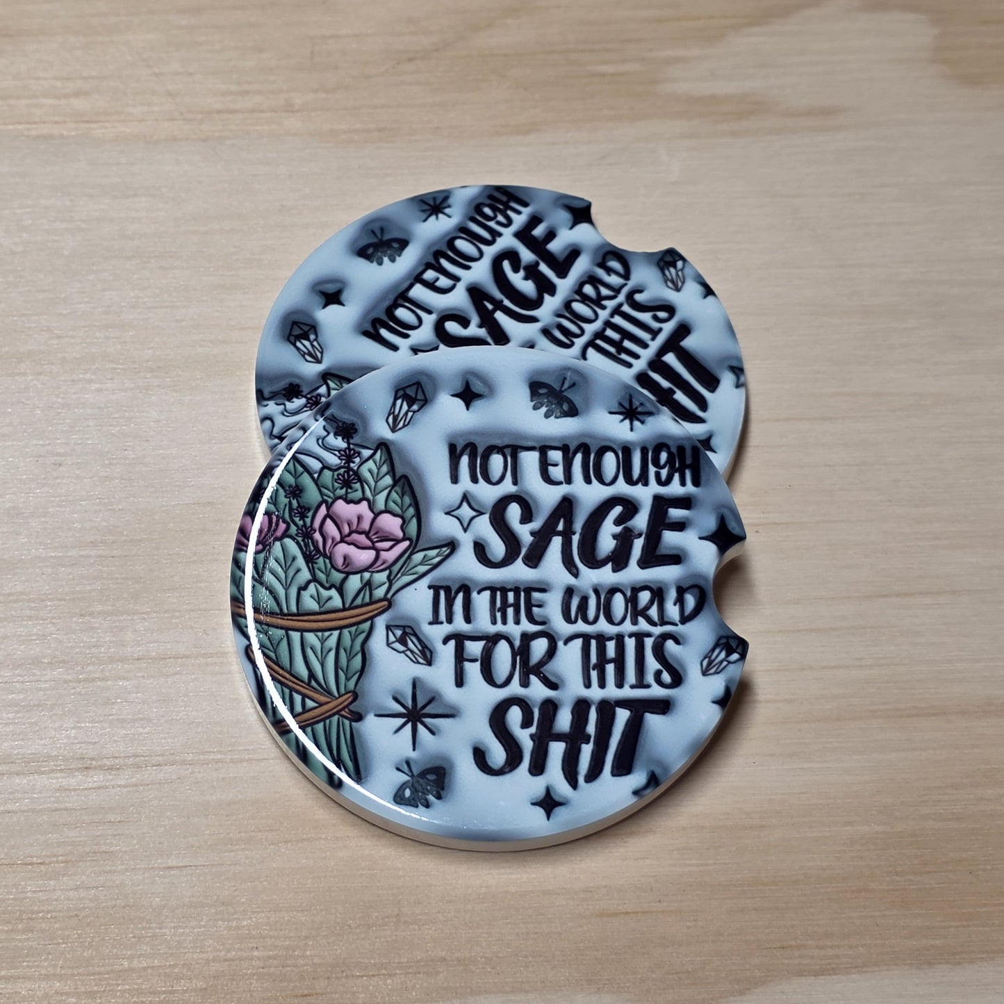Car Coasters - Sassy Sage